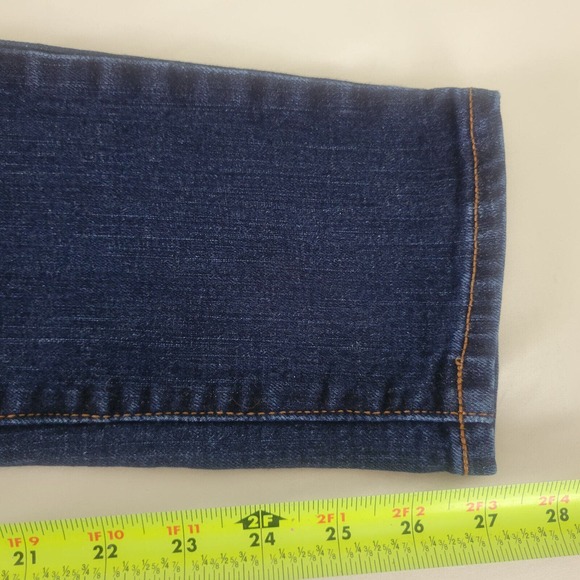 Old Navy Womens Jeans Size 4 Short Low Rise Skinny Leg Dark Wash Blue Denim - Picture 7 of 14